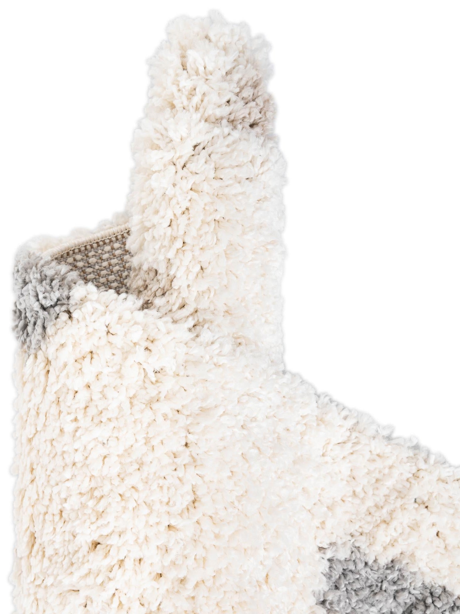 Ivory 2' 7 x 8' 2 Hygge Shag Runner Area Rug Thick Soft Touch Fluffy & Plush Shaggy Pile 100% Polypropylene With Jute Backing Modern Carpet for Sale at Rug Engine