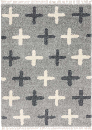 Light Gray 9' x 12' 2 Hygge Shag Rectangle Area Rug Thick Soft Touch Fluffy & Plush Shaggy Pile 100% Polypropylene With Jute Backing Modern Carpet for Sale at Rug Engine