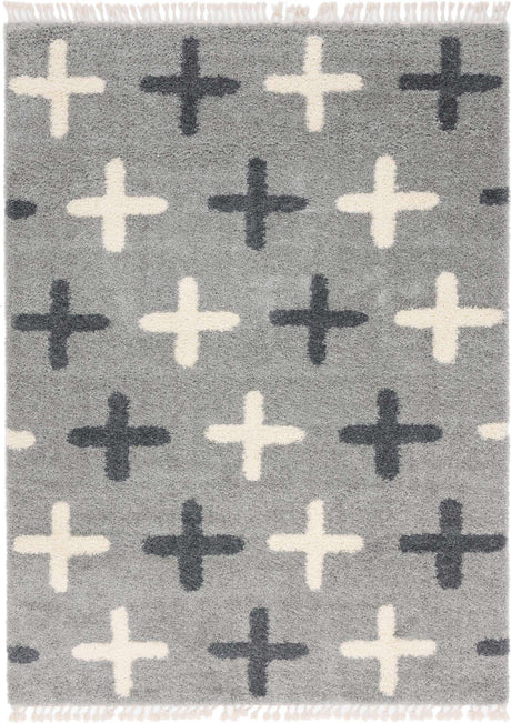 Light Gray 9' x 12' 2 Hygge Shag Rectangle Area Rug Thick Soft Touch Fluffy & Plush Shaggy Pile 100% Polypropylene With Jute Backing Modern Carpet for Sale at Rug Engine
