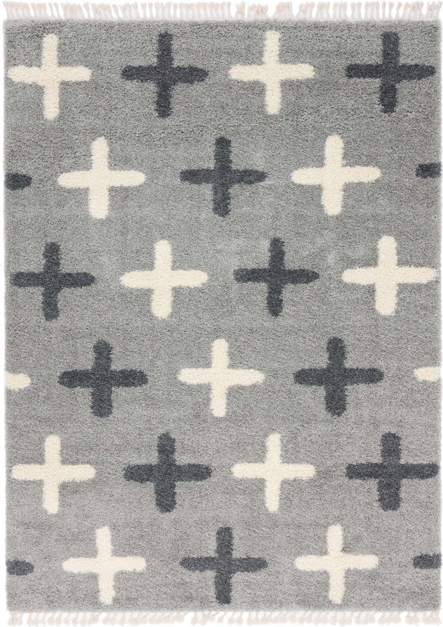 Light Gray 9' x 12' 2 Hygge Shag Rectangle Area Rug Thick Soft Touch Fluffy & Plush Shaggy Pile 100% Polypropylene With Jute Backing Modern Carpet for Sale at Rug Engine