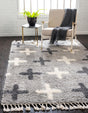 Light Gray 5' 1 x 8' Hygge Shag Rectangle Area Rug Thick Soft Touch Fluffy & Plush Shaggy Pile 100% Polypropylene With Jute Backing Modern Carpet for Sale at Rug Engine