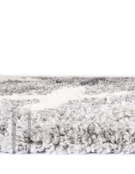 Light Gray 8' x 10' Hygge Shag Rectangle Area Rug Thick Soft Touch Fluffy & Plush Shaggy Pile 100% Polypropylene With Jute Backing Modern Carpet for Sale at Rug Engine