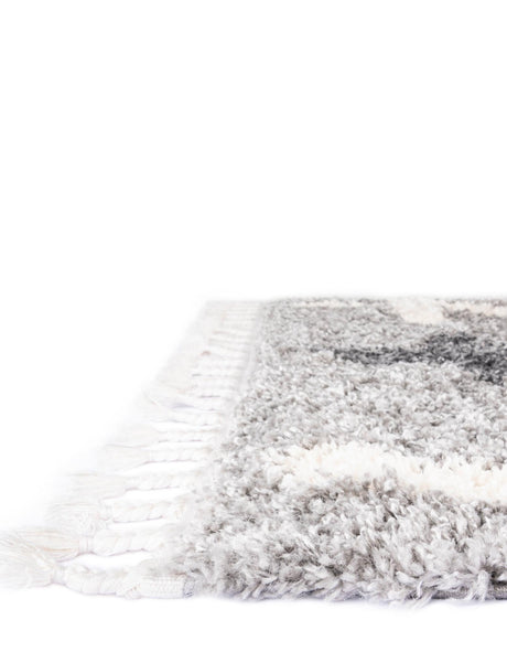Light Gray 2' 2 x 3' Hygge Shag Rectangle Area Rug Thick Soft Touch Fluffy & Plush Shaggy Pile 100% Polypropylene With Jute Backing Modern Carpet for Sale at Rug Engine