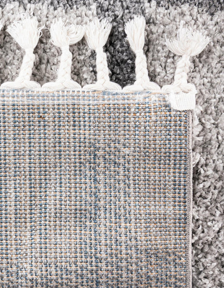 Light Gray 4' 1 x 6' 1 Hygge Shag Rectangle Area Rug Thick Soft Touch Fluffy & Plush Shaggy Pile 100% Polypropylene With Jute Backing Modern Carpet for Sale at Rug Engine