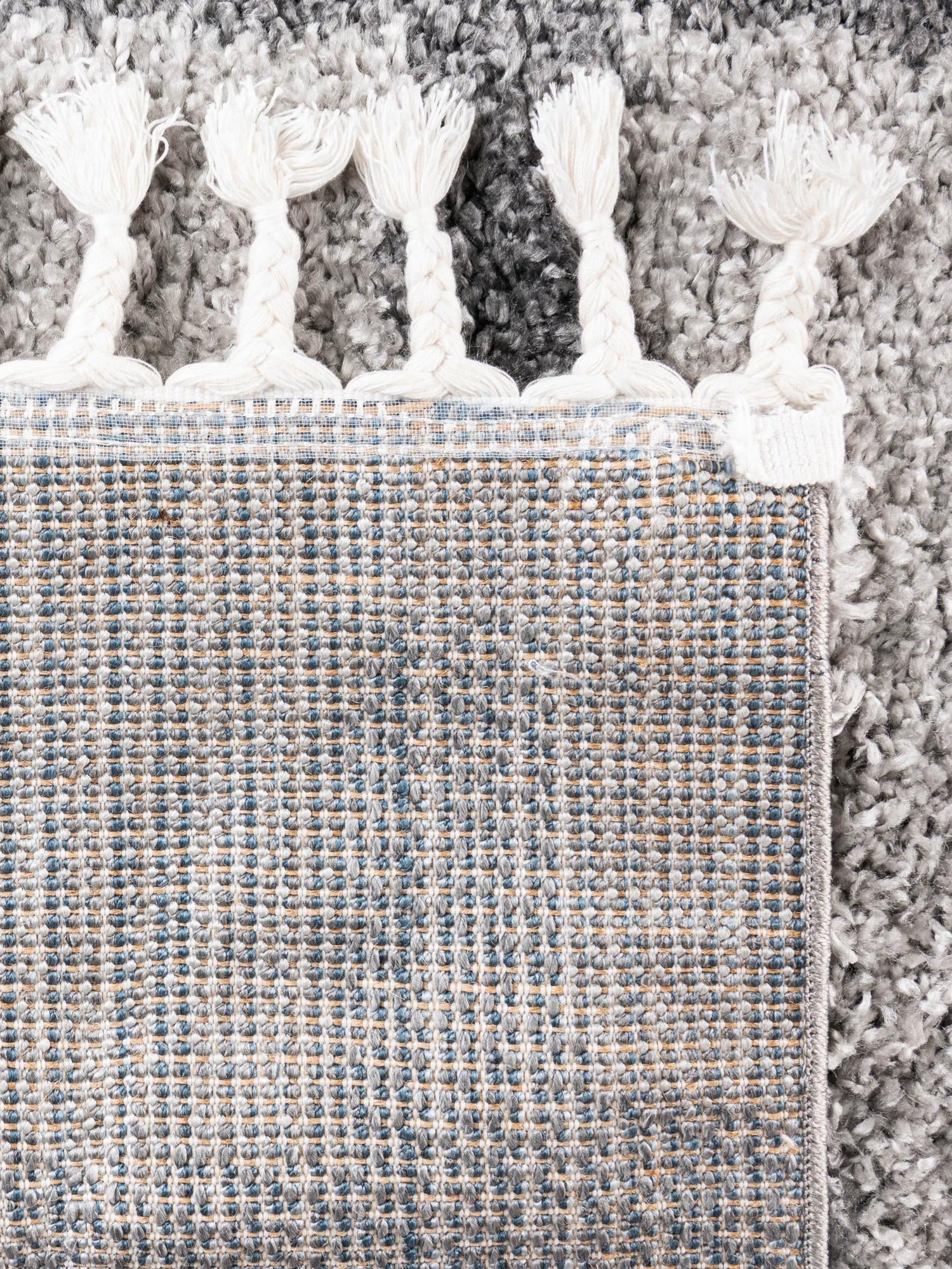 Light Gray 2' 2 x 3' Hygge Shag Rectangle Area Rug Thick Soft Touch Fluffy & Plush Shaggy Pile 100% Polypropylene With Jute Backing Modern Carpet for Sale at Rug Engine