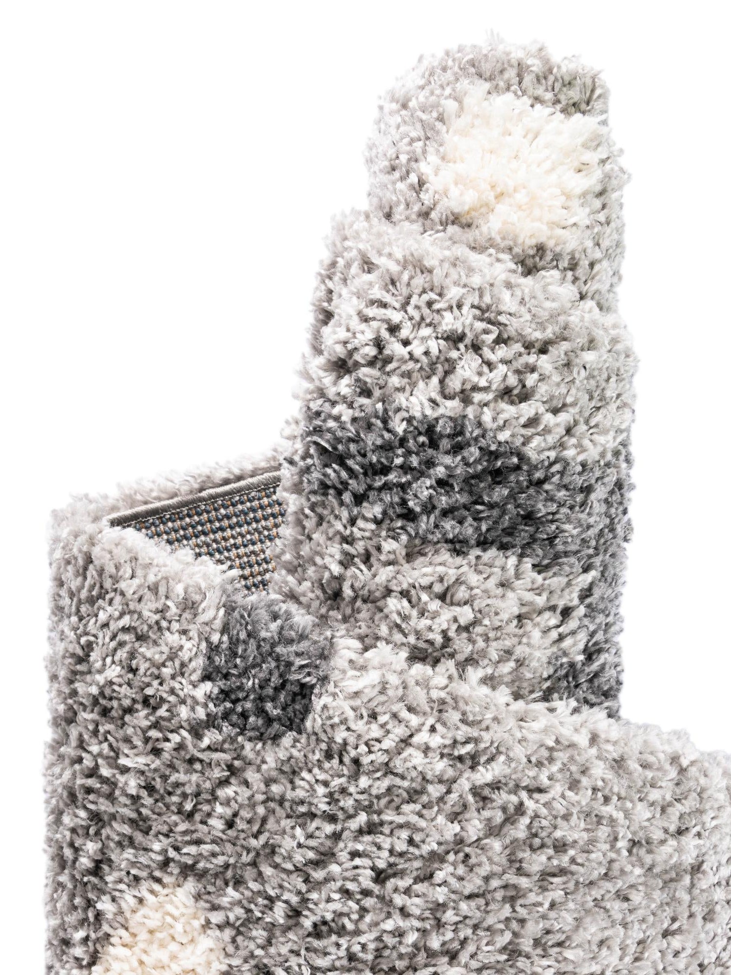 Light Gray 8' x 10' Hygge Shag Rectangle Area Rug Thick Soft Touch Fluffy & Plush Shaggy Pile 100% Polypropylene With Jute Backing Modern Carpet for Sale at Rug Engine