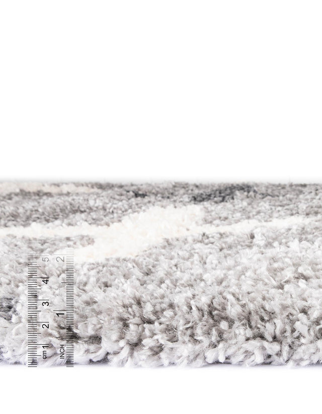 Light Gray 5' x 5' Hygge Shag Round Area Rug Thick Soft Touch Fluffy & Plush Shaggy Pile 100% Polypropylene With Jute Backing Modern Carpet for Sale at Rug Engine