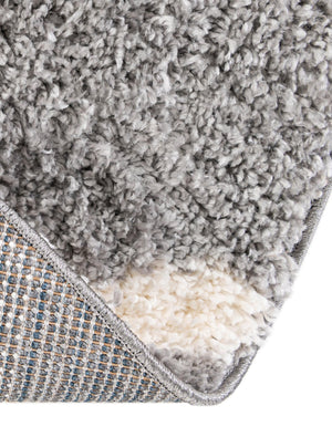 Light Gray 5' x 5' Hygge Shag Round Area Rug Thick Soft Touch Fluffy & Plush Shaggy Pile 100% Polypropylene With Jute Backing Modern Carpet for Sale at Rug Engine