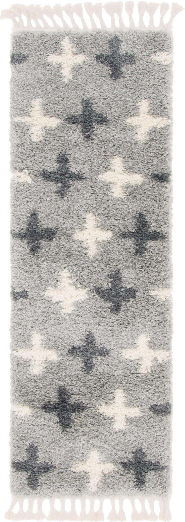 Light Gray 2' 2 x 6' 1 Hygge Shag Runner Area Rug Thick Soft Touch Fluffy & Plush Shaggy Pile 100% Polypropylene With Jute Backing Modern Carpet for Sale at Rug Engine