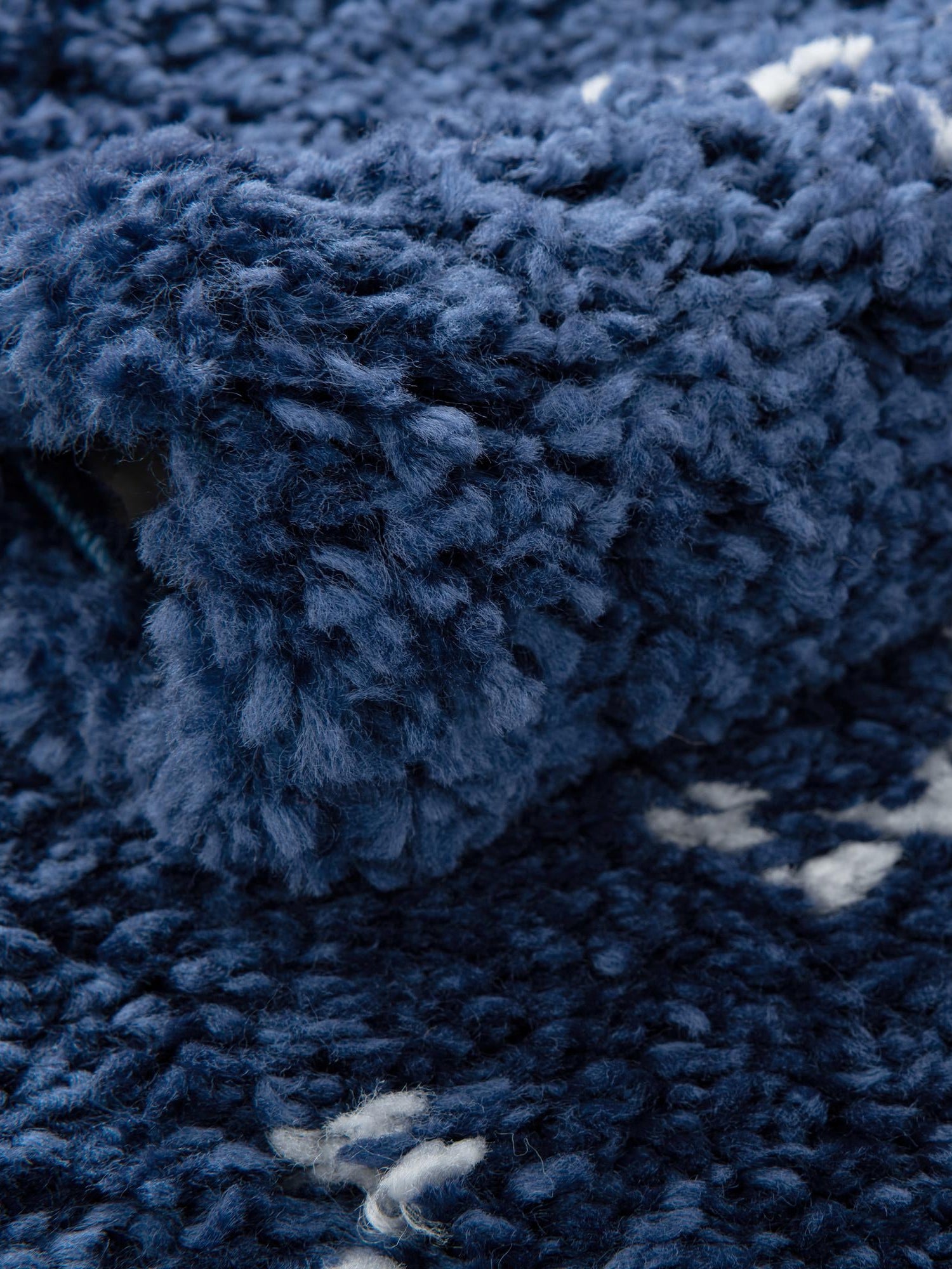 Navy Blue 8' x 8' Rabat Shag Round Area Rug Thick Soft Touch Fluffy & Plush Shaggy Pile Durable Geometric Carpet for Luxury Interior Design for Sale at Rug Engine