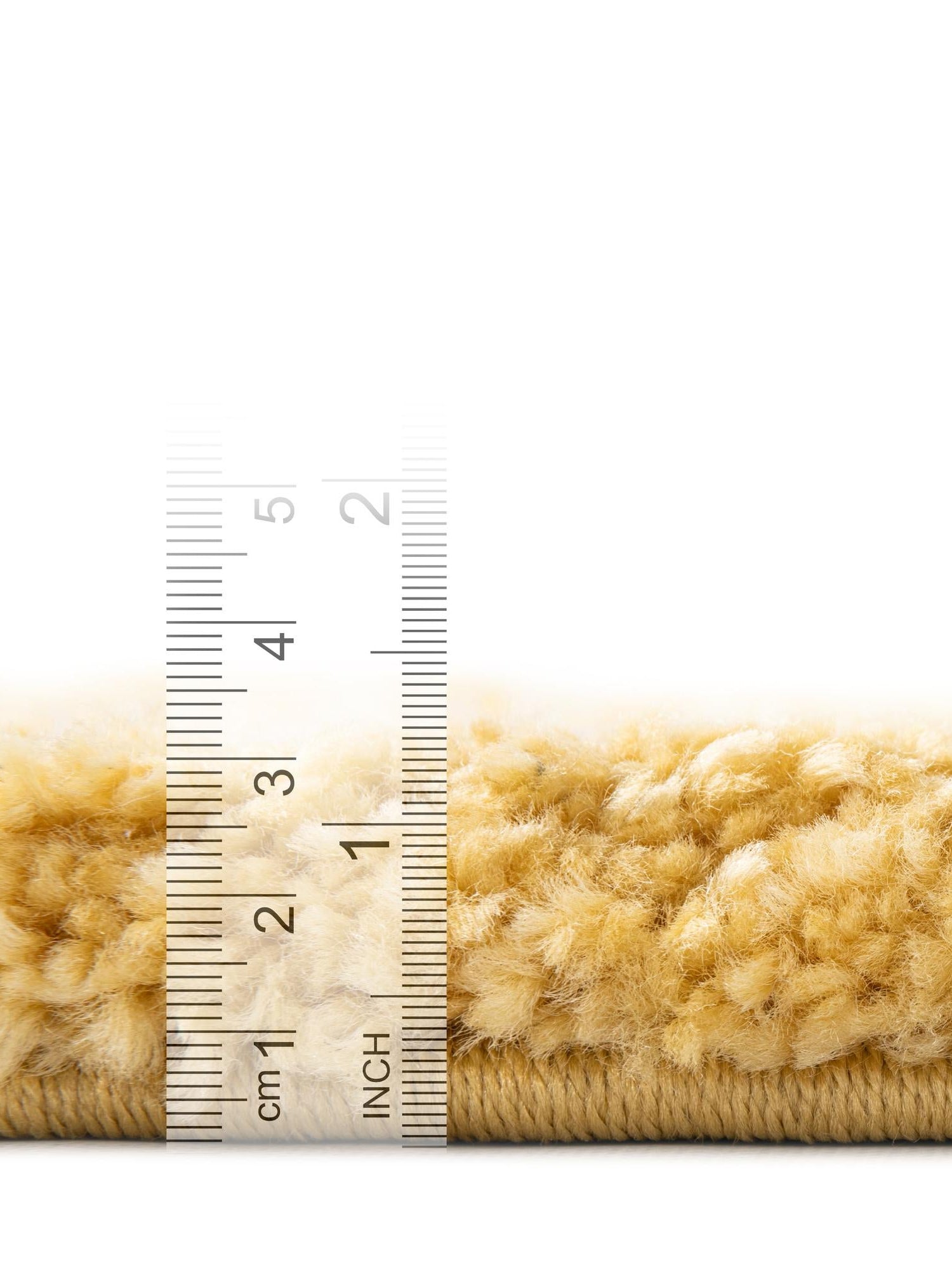 Yellow 8' x 8' Rabat Shag Round Area Rug Thick Soft Touch Fluffy & Plush Shaggy Pile Durable Geometric Carpet for Luxury Interior Design for Sale at Rug Engine