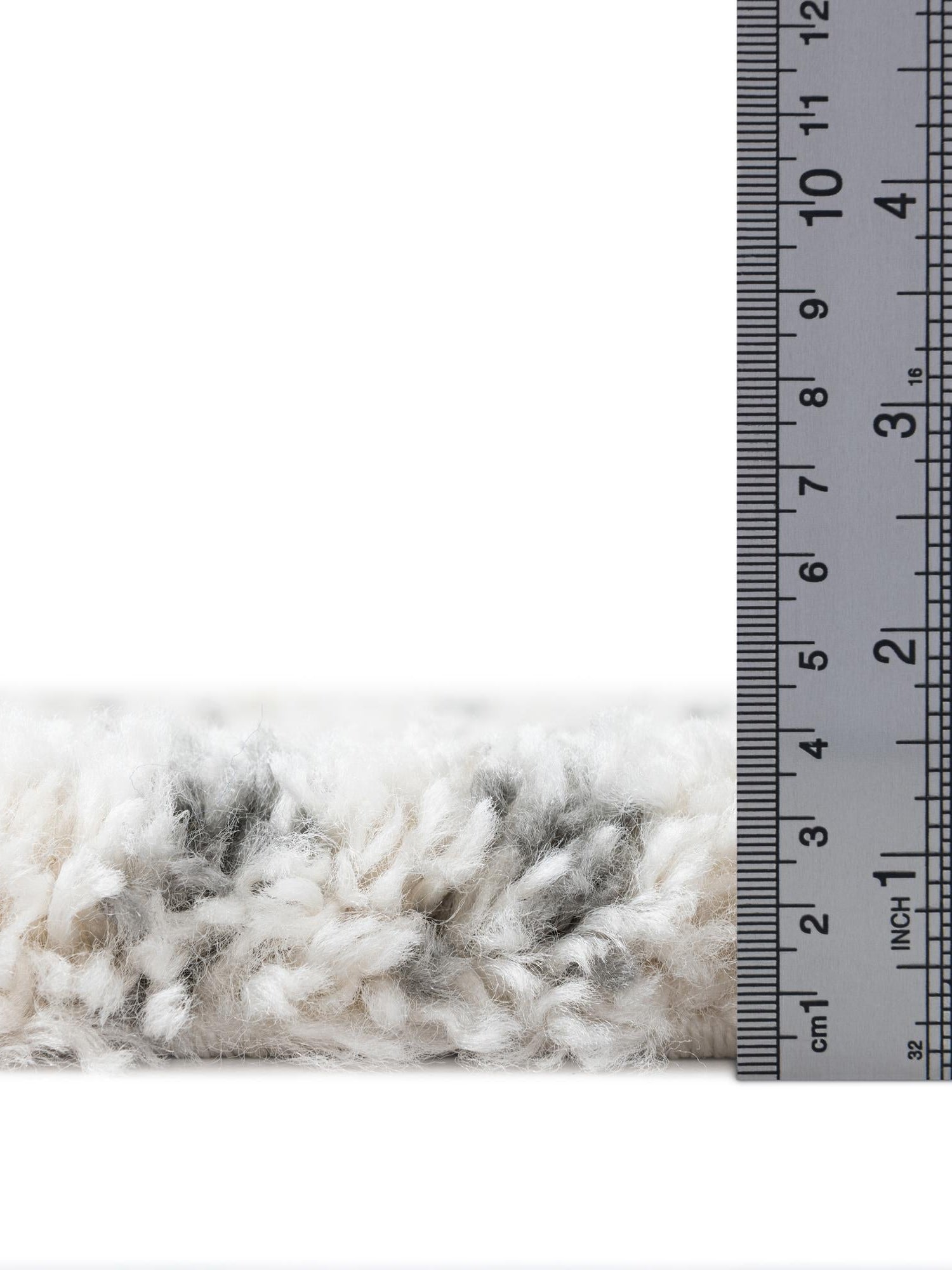 Pure Ivory 9' 10 x 9' 10 Rabat Shag Round Area Rug Thick Soft Touch Fluffy & Plush Shaggy Pile Durable Geometric Carpet for Luxury Interior Design for Sale at Rug Engine