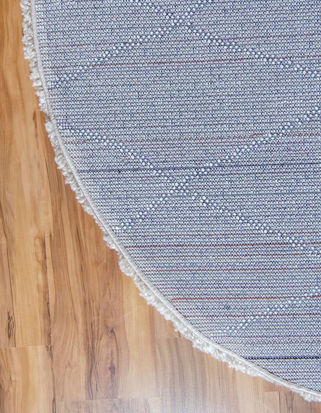 Taupe 5' 1 x 5' 1 Rabat Shag Round Area Rug Thick Soft Touch Fluffy & Plush Shaggy Pile