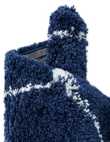 Navy Blue 8' x 8' Rabat Shag Round Area Rug Thick Soft Touch Fluffy & Plush Shaggy Pile Durable Geometric Carpet for Luxury Interior Design for Sale at Rug Engine