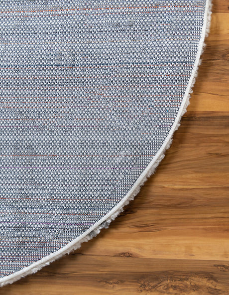 Pure Ivory 5' 3 x 5' 3 Rabat Shag Round Area Rug Thick Soft Touch Fluffy & Plush Shaggy Pile Durable Geometric Carpet for Luxury Interior Design for Sale at Rug Engine