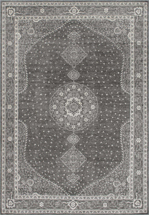 Dark Gray 10' x 14' 1 Bromley Rectangle Area Rug 100% Polypropylene With Cotton Backing Vintage Distressed Colorful Traditional Carpet for Living Dining Rooms Offices for Sale at Rug Engine