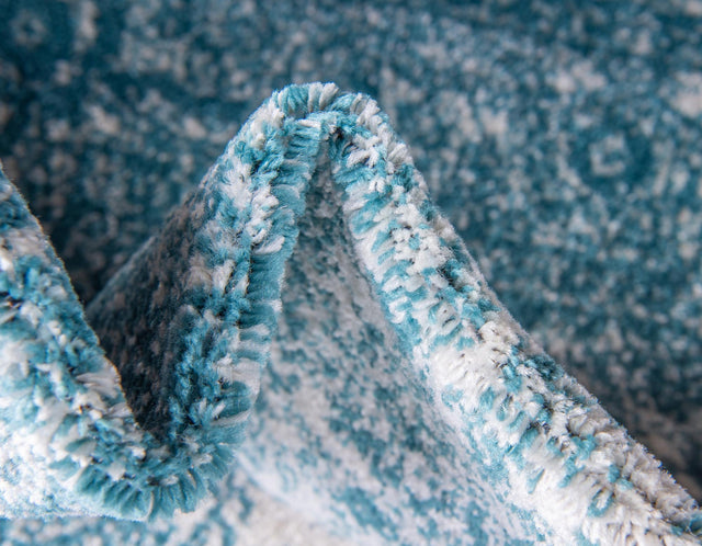 Turquoise 2' x 8' 8 Bromley Runner Area Rug 100% Polypropylene With Cotton Backing Vintage Distressed Colorful Traditional Carpet for Living Dining Rooms Offices for Sale at Rug Engine
