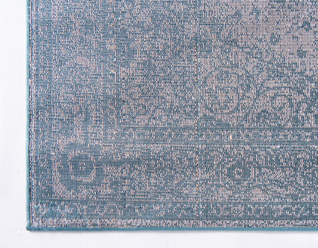 Turquoise 2' x 8' 8 Bromley Runner Area Rug 100% Polypropylene With Cotton Backing Vintage Distressed Colorful Traditional Carpet for Living Dining Rooms Offices for Sale at Rug Engine