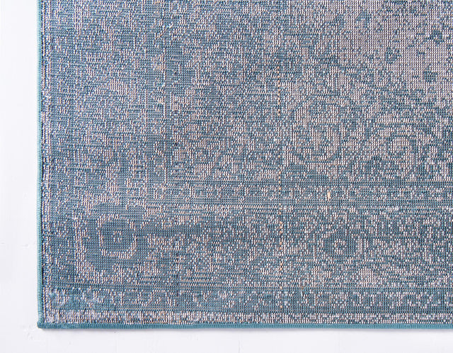Turquoise 2' x 8' 8 Bromley Runner Area Rug 100% Polypropylene With Cotton Backing Vintage Distressed Colorful Traditional Carpet for Living Dining Rooms Offices for Sale at Rug Engine