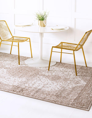 Light Brown 3' 3 x 5' 3 Bromley Rectangle Area Rug 100% Polypropylene With Cotton Backing Vintage Distressed Colorful Traditional Carpet for Living Dining Rooms Offices for Sale at Rug Engine