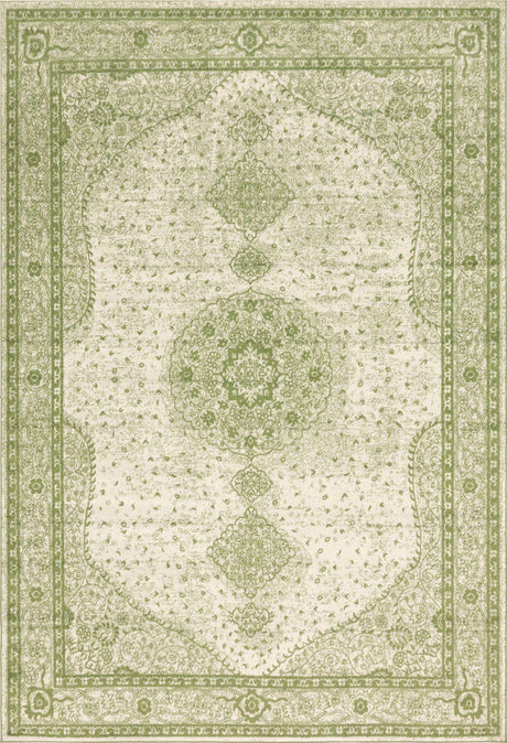 Green 10' x 14' 1 Bromley Rectangle Area Rug 100% Polypropylene With Cotton Backing Vintage Distressed Colorful Traditional Carpet for Living Dining Rooms Offices for Sale at Rug Engine