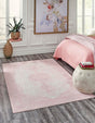 Pink 7' 1 x 10' Bromley Rectangle Area Rug 100% Polypropylene With Cotton Backing Vintage Distressed Colorful Traditional Carpet for Living Dining Rooms Offices for Sale at Rug Engine