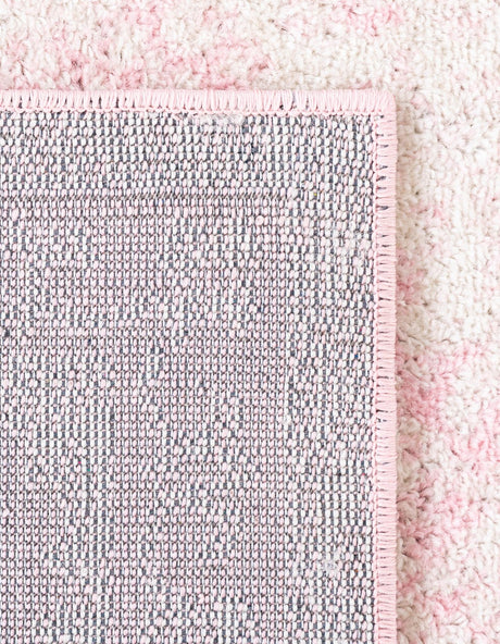 Pink 6' 1 x 9' Bromley Rectangle Area Rug 100% Polypropylene With Cotton Backing Vintage Distressed Colorful Traditional Carpet for Living Dining Rooms Offices for Sale at Rug Engine