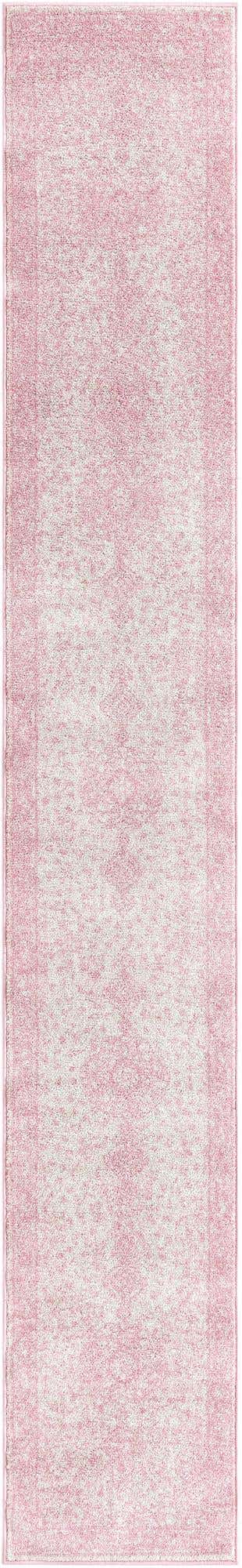 Pink 2' x 13' 1 Bromley Runner Area Rug 100% Polypropylene With Cotton Backing Vintage Distressed Colorful Traditional Carpet for Living Dining Rooms Offices for Sale at Rug Engine