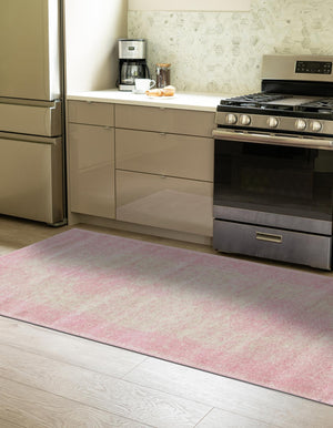 Pink 2' x 9' Bromley Runner Area Rug 100% Polypropylene With Cotton Backing Vintage Distressed Colorful Traditional Carpet for Living Dining Rooms Offices for Sale at Rug Engine