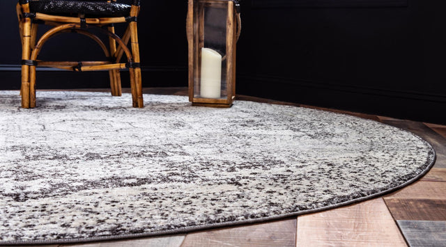 Ivory 3' x 3' Bromley Round Area Rug 100% Polypropylene With Cotton Backing Vintage Distressed Colorful Traditional Carpet for Living Dining Rooms Offices for Sale at Rug Engine
