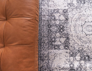 Ivory 2' x 6' 9 Bromley Runner Area Rug 100% Polypropylene With Cotton Backing Vintage Distressed Colorful Traditional Carpet for Living Dining Rooms Offices for Sale at Rug Engine