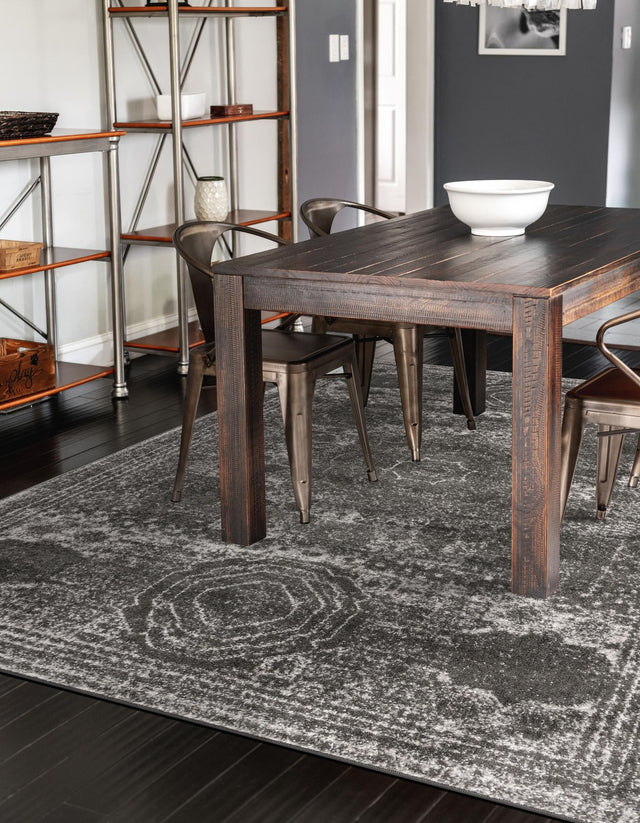 Dark Gray 2' x 3' 1 Bromley Rectangle Area Rug 100% Polypropylene With Cotton Backing Vintage Distressed Colorful Traditional Carpet for Living Dining Rooms Offices for Sale at Rug Engine