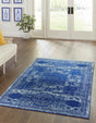 Aqua 7' 10 x 10' Bromley Rectangle Area Rug 100% Polypropylene With Cotton Backing Vintage Distressed Colorful Traditional Carpet for Living Dining Rooms Offices for Sale at Rug Engine