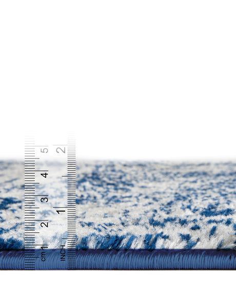 Ivory and Blue 3' 1 x 5' 3 Bromley Rectangle Area Rug 100% Polypropylene With Cotton Backing Vintage Distressed Colorful Traditional Carpet for Living Dining Rooms Offices for Sale at Rug Engine