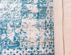 Turquoise 3' 3 x 5' 3 Bromley Rectangle Area Rug 100% Polypropylene With Cotton Backing Vintage Distressed Colorful Traditional Carpet for Living Dining Rooms Offices for Sale at Rug Engine