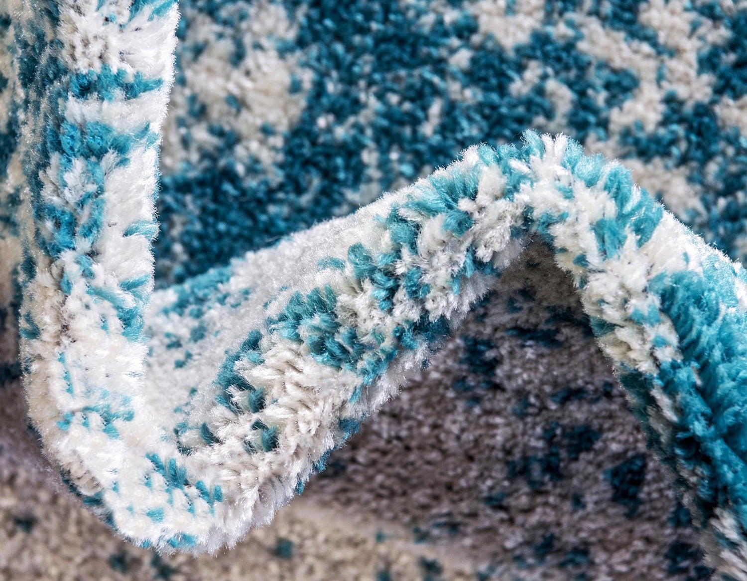 Turquoise 3' 3 x 5' 3 Bromley Rectangle Area Rug 100% Polypropylene With Cotton Backing Vintage Distressed Colorful Traditional Carpet for Living Dining Rooms Offices for Sale at Rug Engine