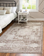 Light Brown 3' 3 x 5' 3 Bromley Rectangle Area Rug 100% Polypropylene With Cotton Backing Vintage Distressed Colorful Traditional Carpet for Living Dining Rooms Offices for Sale at Rug Engine