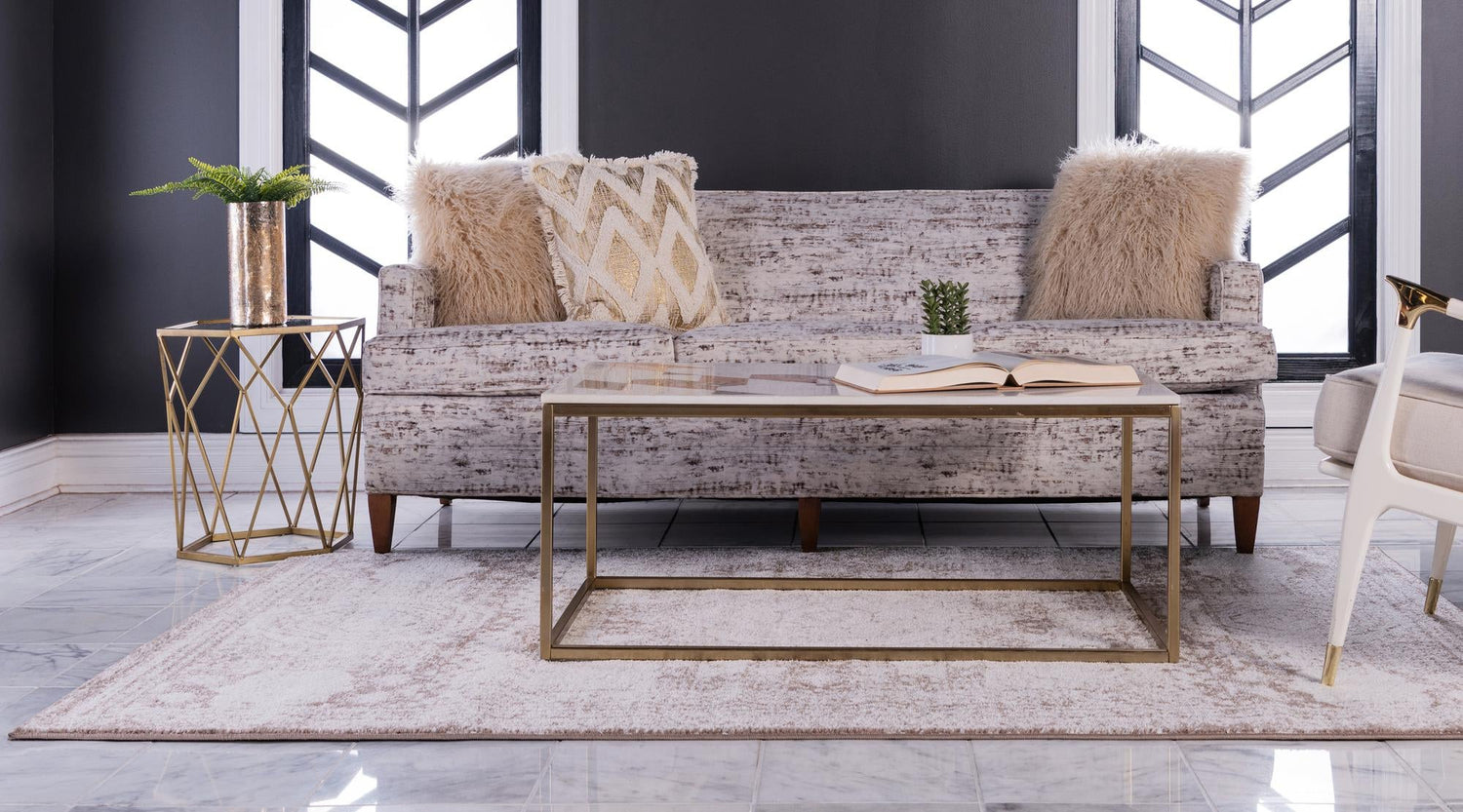 Light Brown 3' 3 x 5' 3 Bromley Rectangle Area Rug 100% Polypropylene With Cotton Backing Vintage Distressed Colorful Traditional Carpet for Living Dining Rooms Offices for Sale at Rug Engine