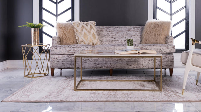 Light Brown 3' 3 x 5' 3 Bromley Rectangle Area Rug 100% Polypropylene With Cotton Backing Vintage Distressed Colorful Traditional Carpet for Living Dining Rooms Offices for Sale at Rug Engine