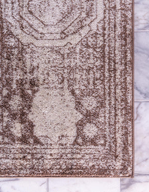 Light Brown 2' x 8' 8 Bromley Runner Area Rug 100% Polypropylene With Cotton Backing Vintage Distressed Colorful Traditional Carpet for Living Dining Rooms Offices for Sale at Rug Engine