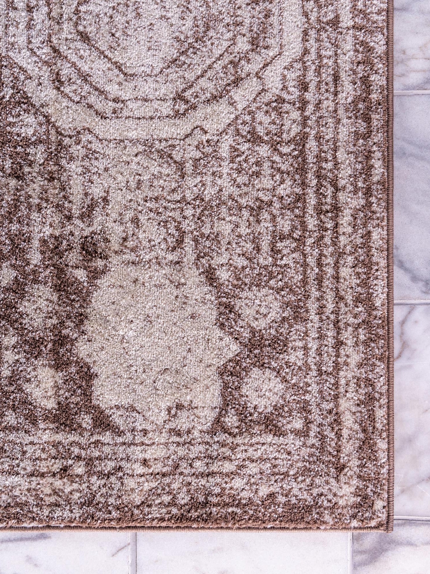 Light Brown 2' x 13' 1 Bromley Runner Area Rug 100% Polypropylene With Cotton Backing Vintage Distressed Colorful Traditional Carpet for Living Dining Rooms Offices for Sale at Rug Engine