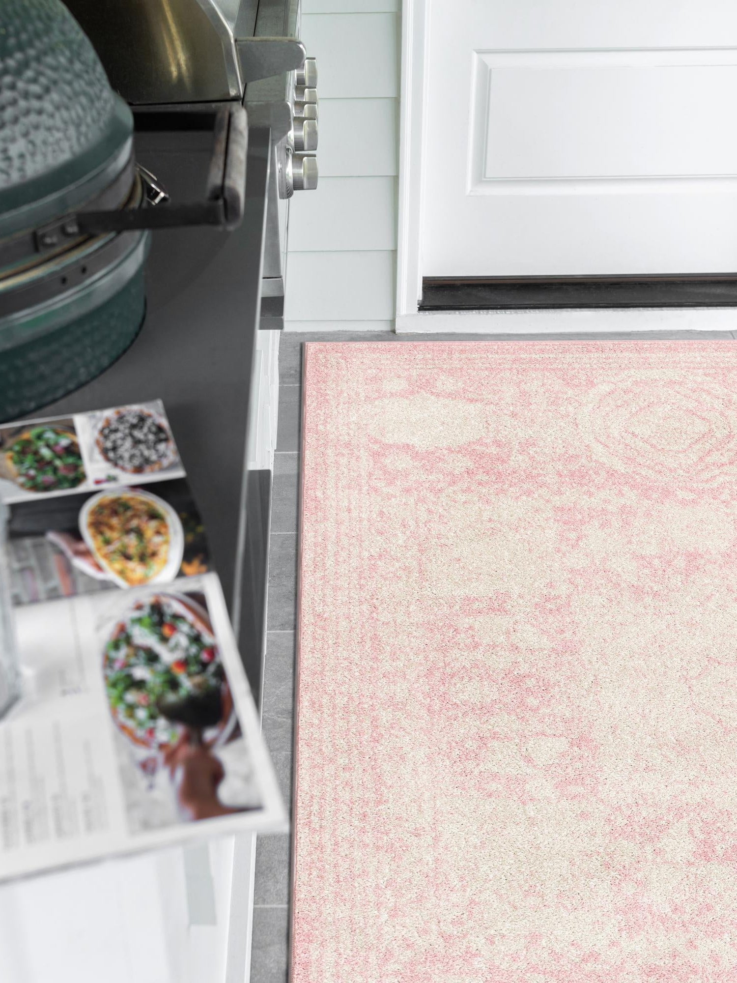 Pink 10' x 14' 1 Bromley Rectangle Area Rug 100% Polypropylene With Cotton Backing Vintage Distressed Colorful Traditional Carpet for Living Dining Rooms Offices for Sale at Rug Engine