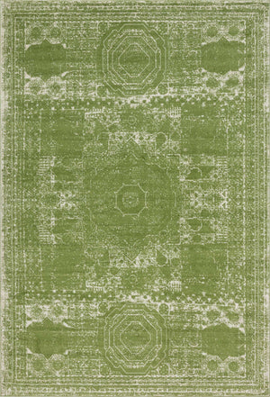 Green 10' x 14' 1 Bromley Rectangle Area Rug 100% Polypropylene With Cotton Backing Vintage Distressed Colorful Traditional Carpet for Living Dining Rooms Offices for Sale at Rug Engine