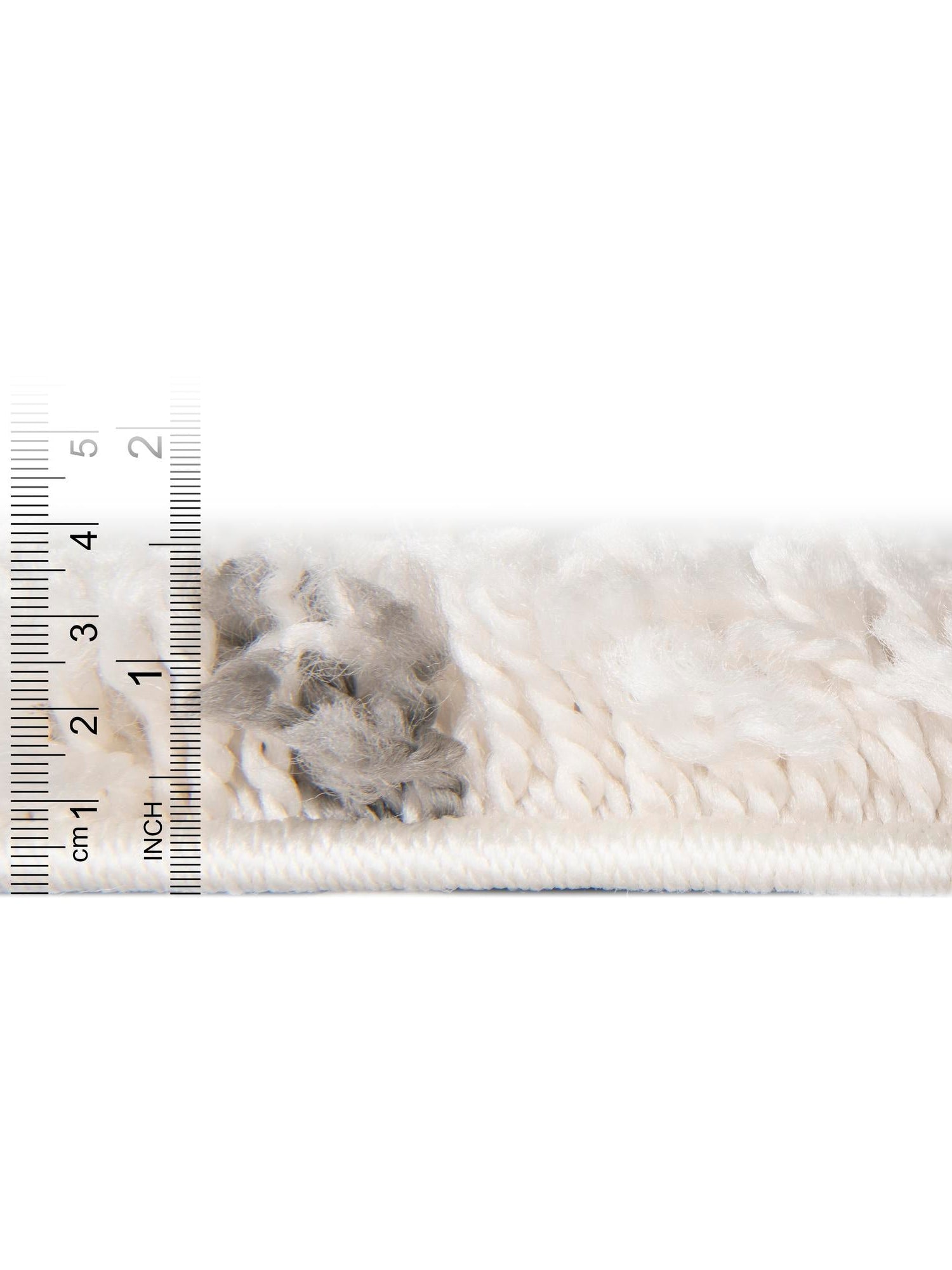 Ivory 2' x 7' 1 Rabat Shag Runner Area Rug Thick Soft Touch Fluffy & Plush Shaggy Pile Durable Geometric Carpet for Luxury Interior Design for Sale at Rug Engine