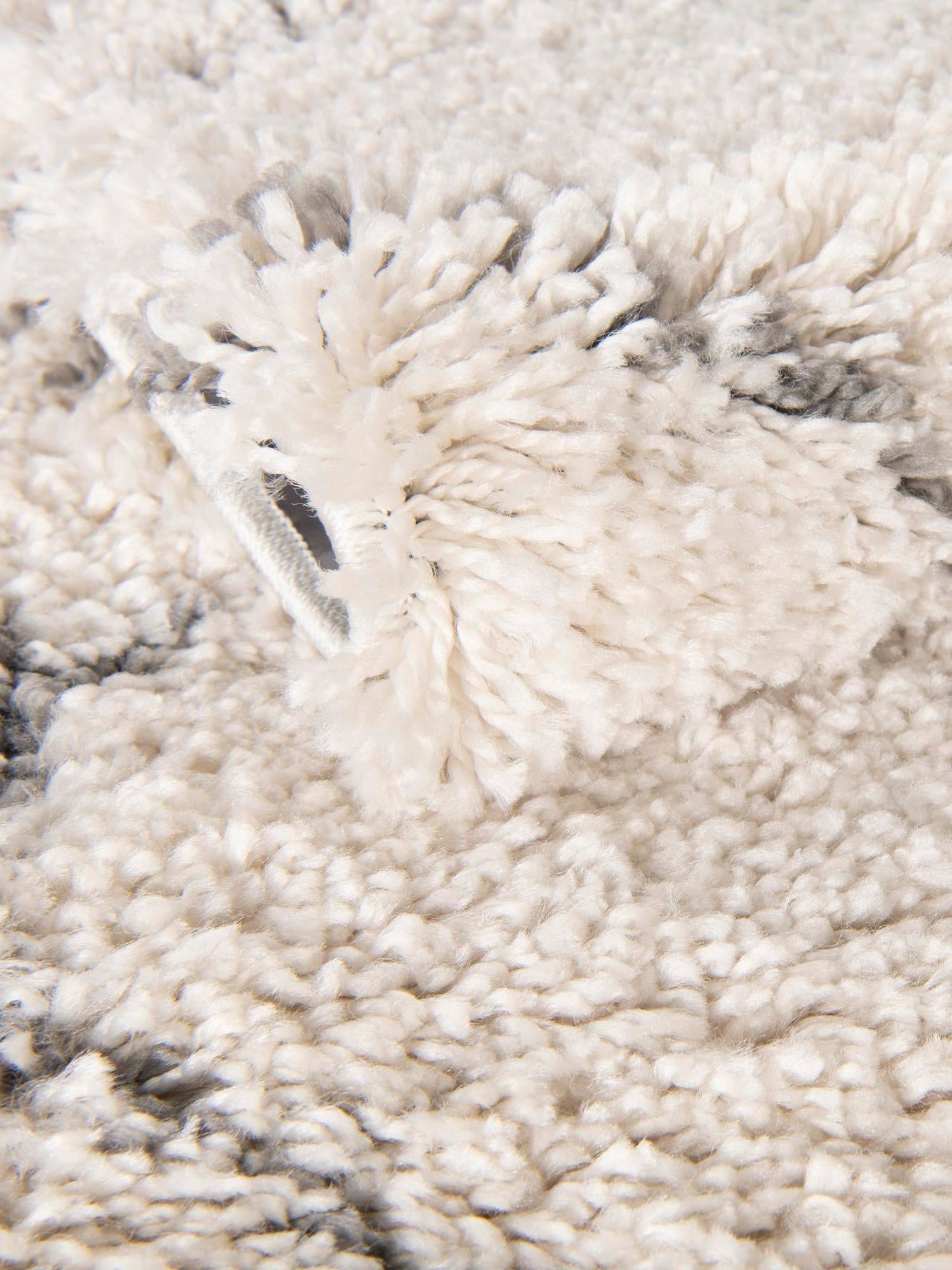 Ivory 2' x 7' 1 Rabat Shag Runner Area Rug Thick Soft Touch Fluffy & Plush Shaggy Pile Durable Geometric Carpet for Luxury Interior Design for Sale at Rug Engine