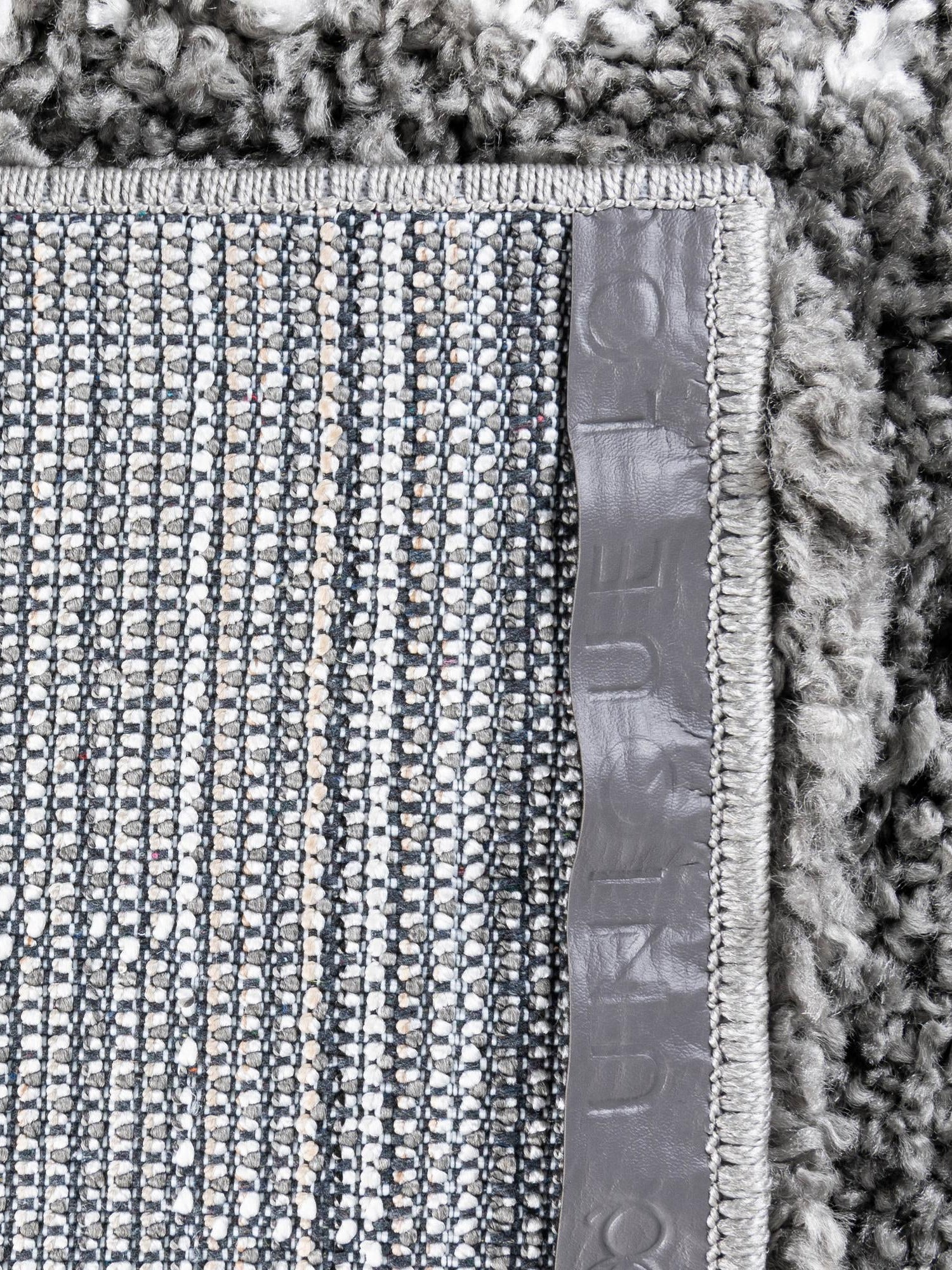 Gray 7' 10 x 10' Rabat Shag Rectangle Area Rug Thick Soft Touch Fluffy & Plush Shaggy Pile Durable Geometric Carpet for Luxury Interior Design for Sale at Rug Engine