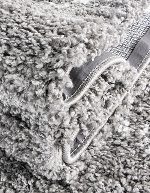 Gray 9' x 12' Rabat Shag Rectangle Area Rug Thick Soft Touch Fluffy & Plush Shaggy Pile