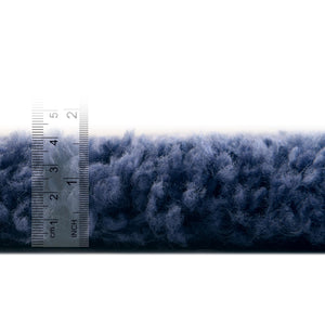 Navy Blue 4' 1 x 6' 1 Rabat Shag Rectangle Area Rug Thick Soft Touch Fluffy & Plush Shaggy Pile