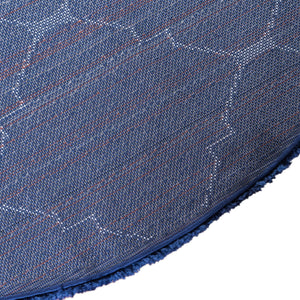 Navy Blue 5' 1 x 5' 1 Rabat Shag Round Area Rug Thick Soft Touch Fluffy & Plush Shaggy Pile