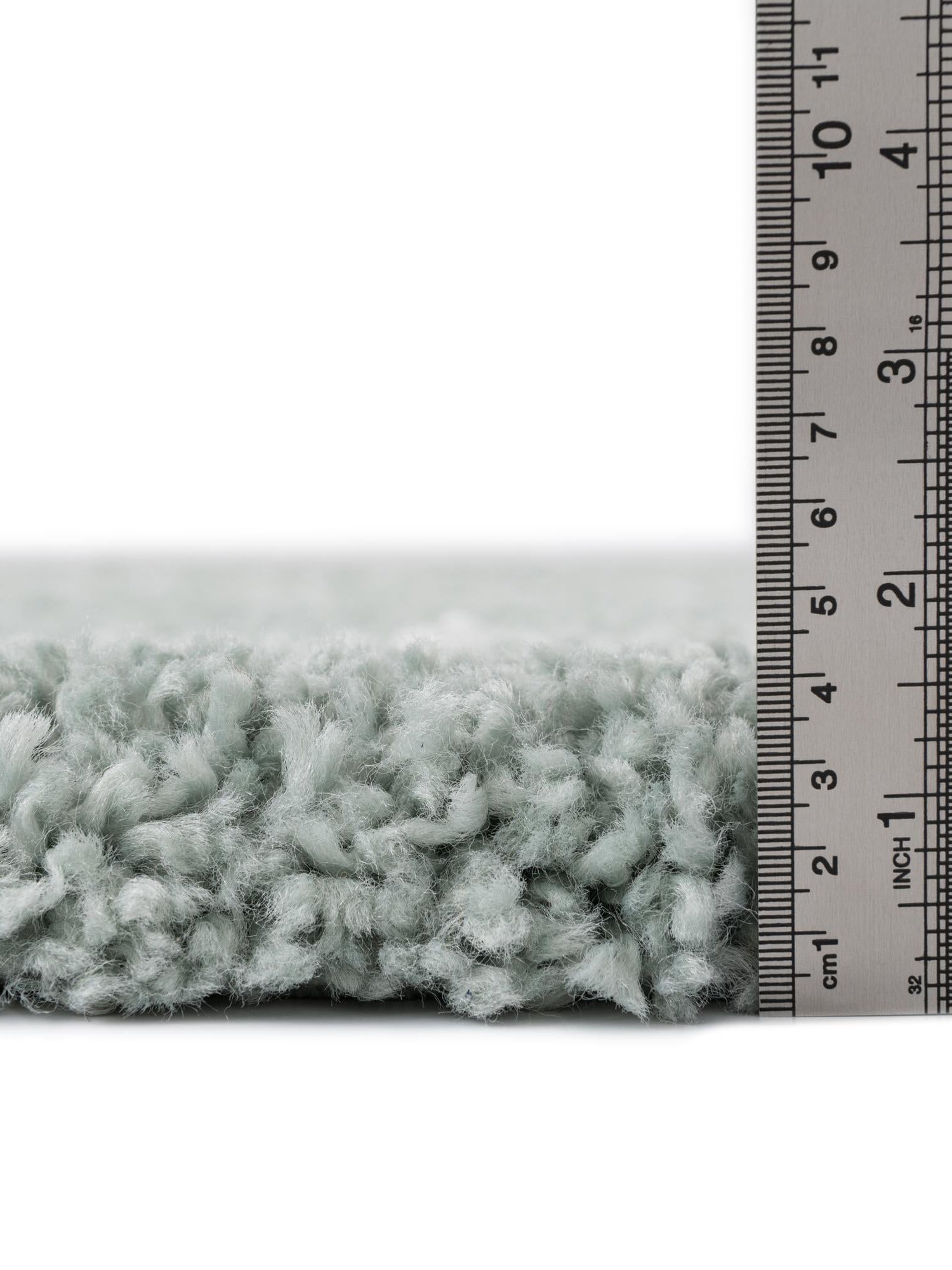 Light Green 2' 7 x 10' Rabat Shag Runner Area Rug Thick Soft Touch Fluffy & Plush Shaggy Pile Durable Geometric Carpet for Luxury Interior Design for Sale at Rug Engine